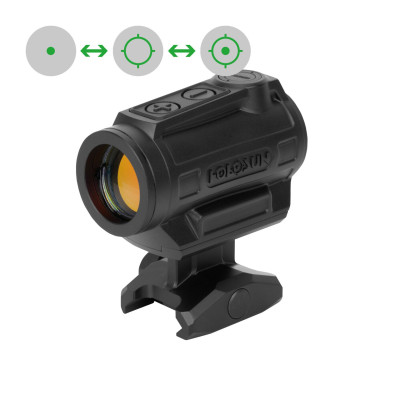 Holosun ELITE ARO-MRS-GR Micro Green Dot Sight with 2MOA / 65 MOA Circle Dot Reticle, black, Picatini Holosun ELITE ARO-MRS-GR Micro Green Dot Sight with 2MOA / 65 MOA Circle Dot Reticle, black, Picatini
