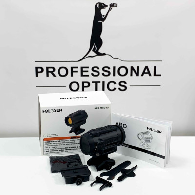 Holosun ELITE ARO-MRS-GR Micro Green Dot Sight with 2MOA / 65 MOA Circle Dot Reticle, black, Picatini
