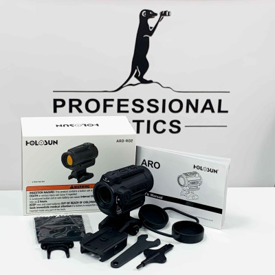 Holosun ARO-RD2 Microdot Red Dot Sight with 2MOA Dot Reticle, black, Picatinny rail
