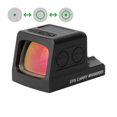 Holosun EPS-CARRY-GR-MRS enclosed green dot sight with 2 MOA dot and 32 MOA circle