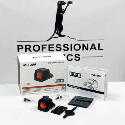 Holosun EPS-CARRY-GR-MRS enclosed green dot sight with 2 MOA dot and 32 MOA circle