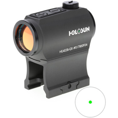 Holosun HE403B-GR Green Dot Sight | 2 MOA, Shake Awake, IP67