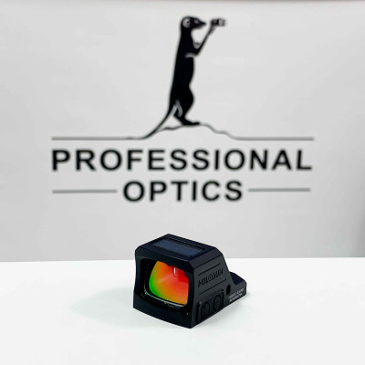 Holosun HE407C-X3-GR Open Reflex Green Dot Sight + Green 2MOA Dot Reticle, Solar Cell, Black, Hunting, Sport Shooting Softair