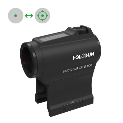 Holosun ELITE HE503CU-GR zeleni dot ciljnik | 2 MOA / 65 MOA, solar + baterija, IP67 Holosun ELITE HE503CU-GR zeleni dot ciljnik | 2 MOA / 65 MOA, solar + baterija, IP67