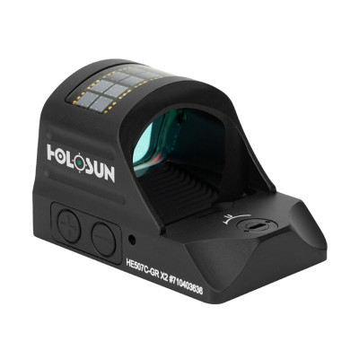 Holosun HE507C-GR-X2 otvoreni refleksni ciljnik s izmjenjivim končanikom, zelena toćka, za lov, solarni panel Holosun HE507C-GR-X2 otvoreni refleksni ciljnik s izmjenjivim končanikom, zelena toćka, za lov, solarni panel