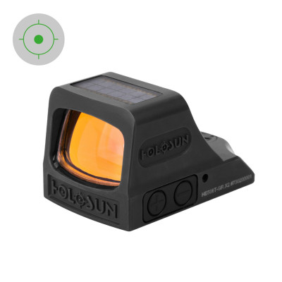 Holosun Open Reflex Green Dot Sight HE508T-GR-X2 with switchable reticle, innovative lock mode and titanium housing