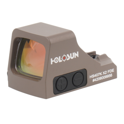 Holosun HS407K-X2-FDE SubKompaktni Crveni Točkasti 6 MOA Shake Awake