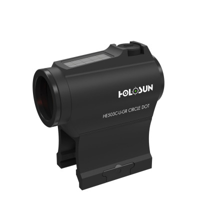 Holosun ELITE HE503CU-GR zeleni dot ciljnik | 2 MOA / 65 MOA, solar + baterija, IP67