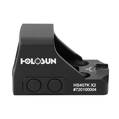 Holosun HS407K-X2 open reflex red dot sight, 6MOA dot, reticle, black, for hunting, sport shooting