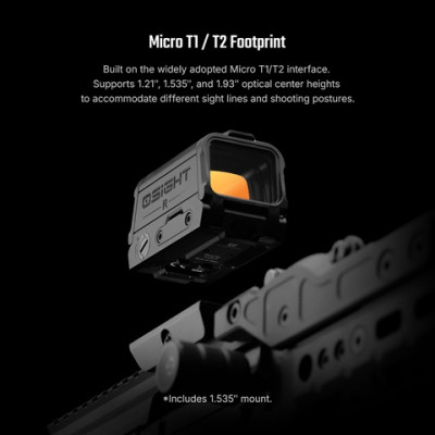 Olight Osight R Enclosed Red Dot Sight — Micro T1/T2, Multi-Reticle System