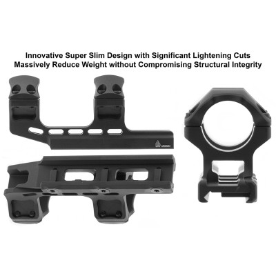 Leapers ACCU-SYNC® 30 mm Picatinny Cantilever Mount, High Profile, Crna |UTG, Offset - 34 mm