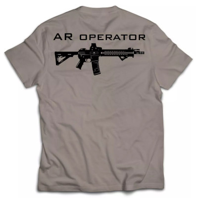 Operator T-shirt | Brown Grey - Size :L- Design : AR Operator