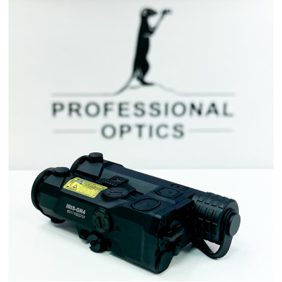 Holosun IRIS‑4‑GR‑IR Compact Target Laser, 4‑in‑1, 520 nm & 830 nm lasers, 60 mW VCSEL IR illuminator, white LED, 7075 aluminium, IP68, Picatinny