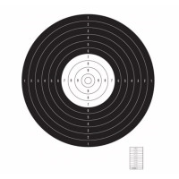 Rapid Fire Pistol Target "Negative" (Green Silhouette) – 10 Pack
