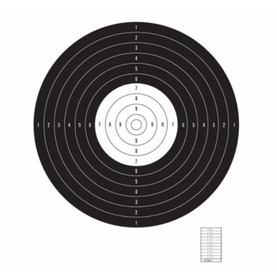 Meta za pištolj "Brza paljba" (Negativ/Zelena) – 10 kom