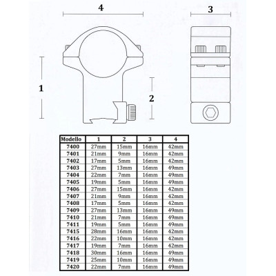 Konus Scope Rings 25.4mm High – High Profile Mounting Rings Konus Scope Rings 25.4mm High – High Profile Mounting Rings