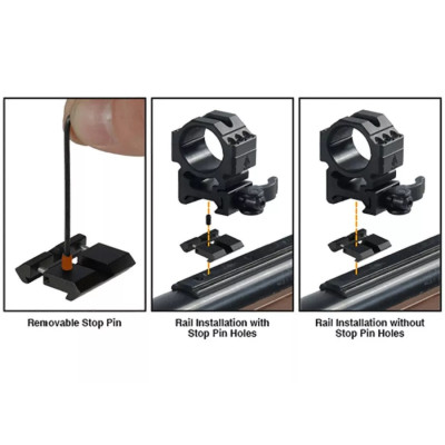 Leapers Dovetail-Picatinny Snap-on Rail Adapteri, 2/pakiranje | UTG®