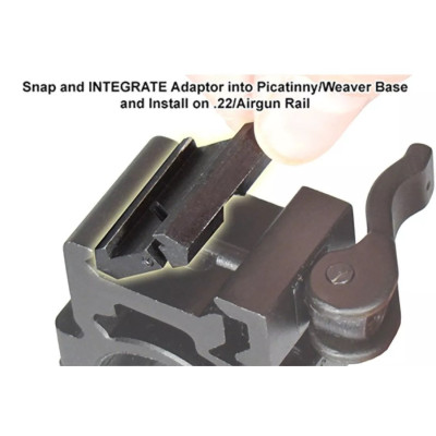 Leapers Dovetail-Picatinny Snap-on Rail Adapteri, 2/pakiranje | UTG®