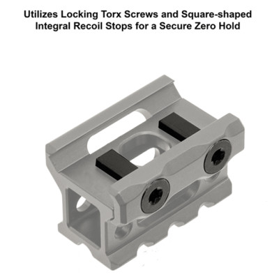Leapers/UTG® Super Slim Picatinny podizač – 3 utora, visina 21,1 mm
